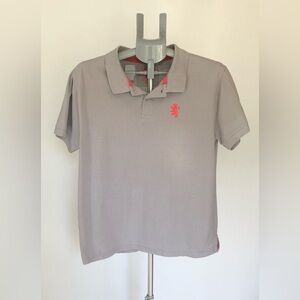 MOTO Brand Men’s Polo Shirt Gray Size Large